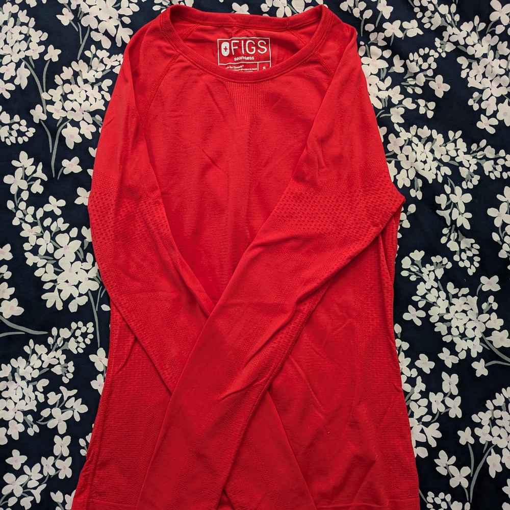 Figs Performance Underscrub -S/Pop Red